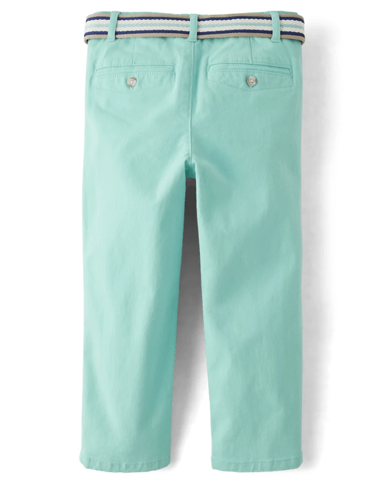 Boys Belted Chino Pants - Spring Celebrations