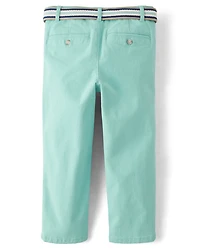 Boys Belted Chino Pants - Spring Celebrations