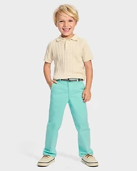 Boys Belted Chino Pants - Spring Celebrations