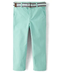 Boys Belted Chino Pants - Spring Celebrations
