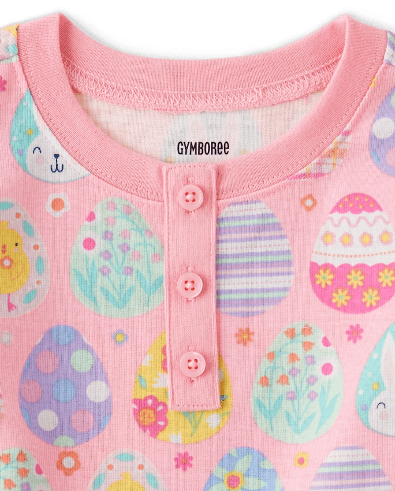 Pyjama ajusté en coton motif œufs de Pâques pour fille - Gymmies
