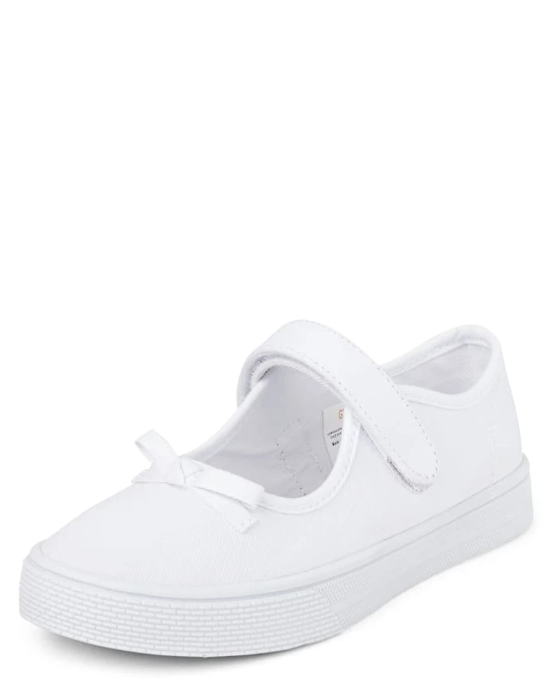 Girls Bow Mary Jane Shoes - Little Essentials