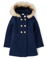 Girls Dress Coat - Royal Christmas