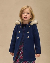 Girls Dress Coat - Royal Christmas