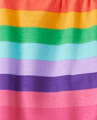 Leggings à rayures arc-en-ciel pour filles - Adorables la classe