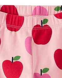 Leggings pomme pour filles - Adorables la classe