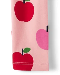 Leggings pomme pour filles - Adorables la classe