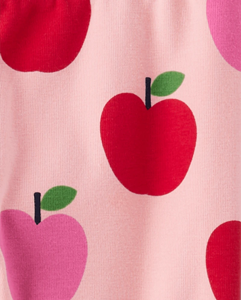 Girls Apple Leggings - Classroom Cutie