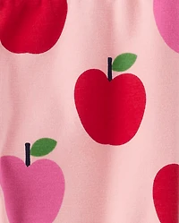 Girls Apple Leggings - Classroom Cutie