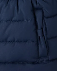 Girls Long Puffer Jacket - Little Essentials