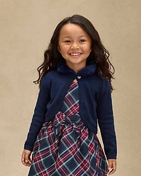 Girls Faux Fur Shrug - Royal Christmas