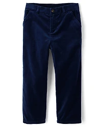Boys Velvet Dress Pants - Royal Christmas