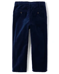 Boys Velvet Dress Pants - Royal Christmas