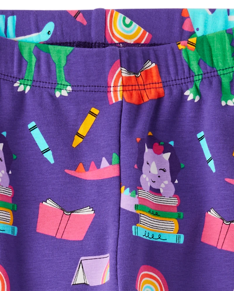 Girls Dino Leggings - Classroom Cutie