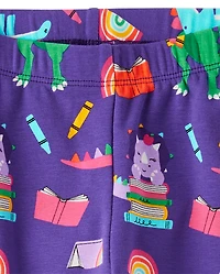 Girls Dino Leggings - Classroom Cutie