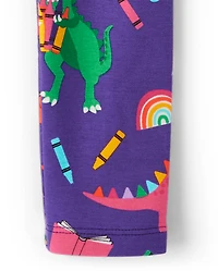 Leggings dinosaures pour filles - Adorables la classe