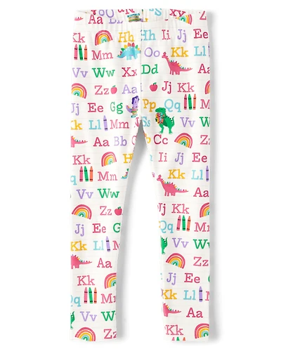 Girls Alphabet Dino Leggings - Classroom Cutie