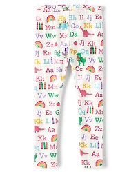 Girls Alphabet Dino Leggings - Classroom Cutie