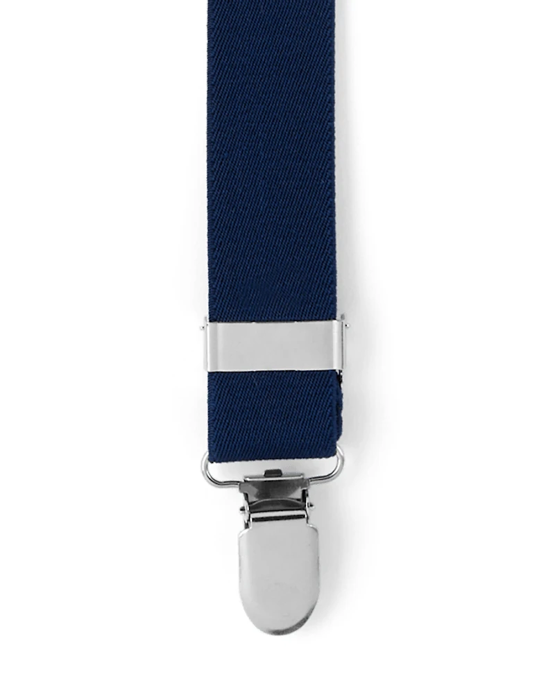 Boys Bow Tie And Suspenders Set - Royal Christmas