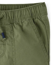 Boys Poplin Pull On Pants
