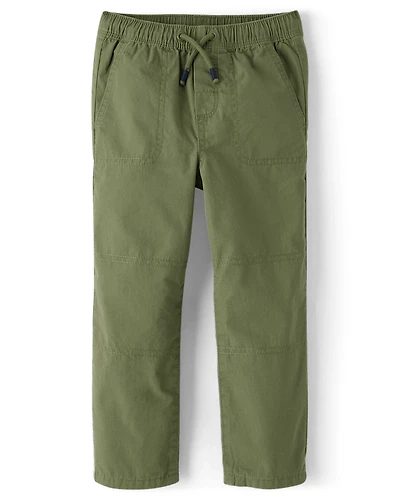 Boys Poplin Pull On Pants