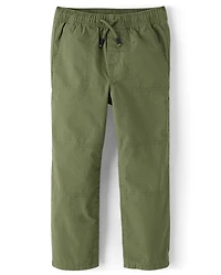 Boys Poplin Pull On Pants