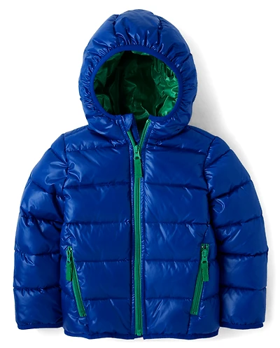 Boys Quilted Puffer Jacket - Little Essentials