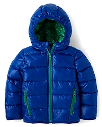 Boys Quilted Puffer Jacket - Little Essentials