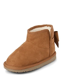 Girls Bow Boots - Little Essentials