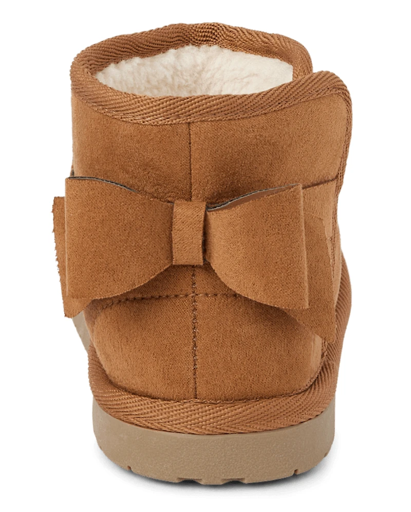 Girls Bow Boots - Little Essentials