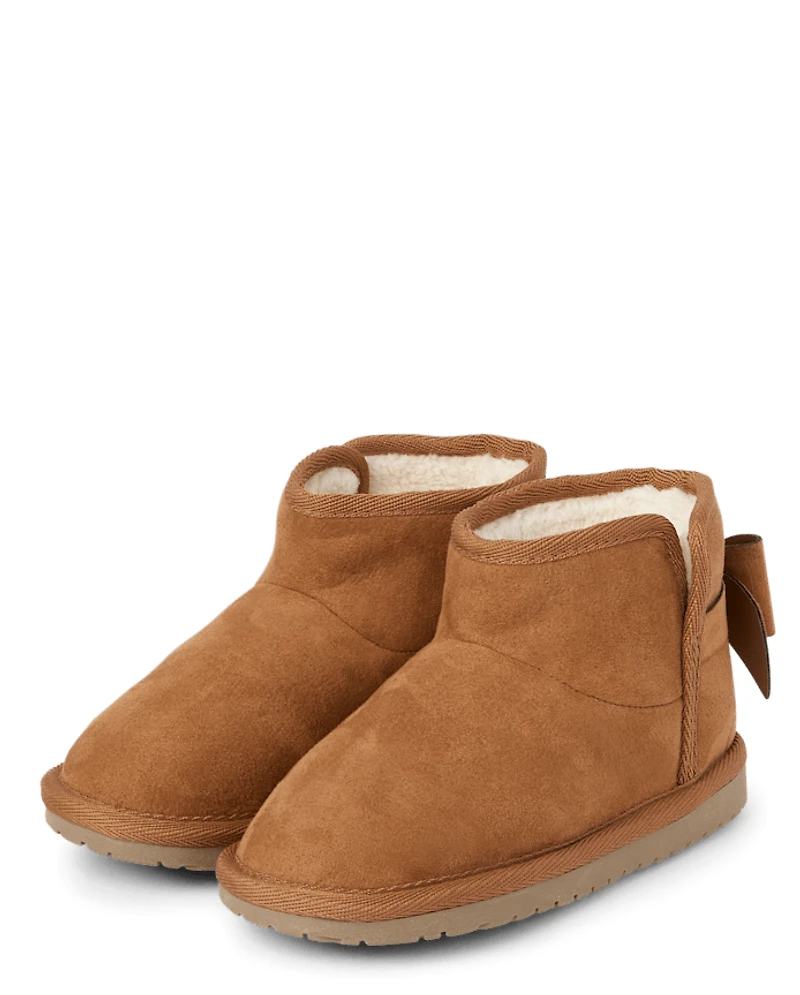 Girls Bow Boots - Little Essentials