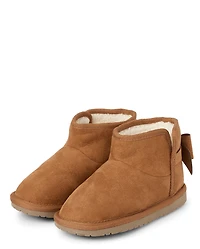 Girls Bow Boots - Little Essentials