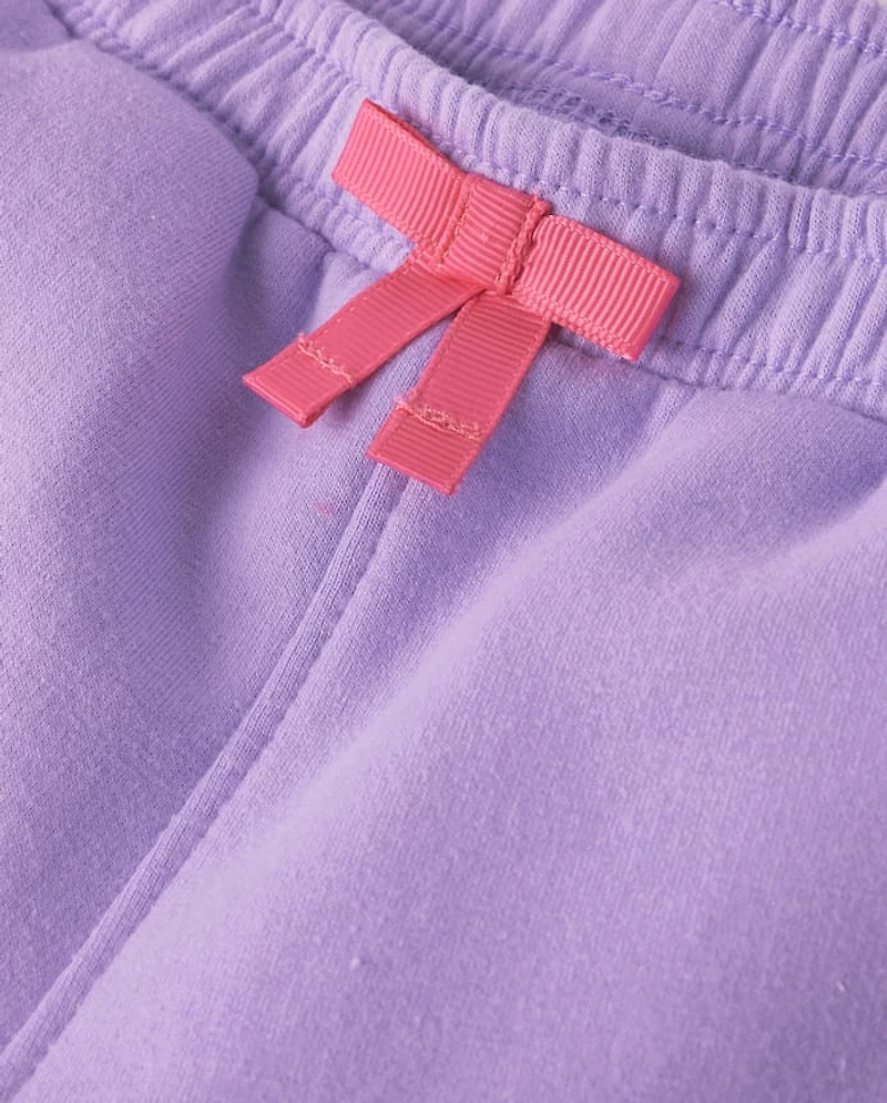 Girls Dino Fleece Jogger Pants - Classroom Cutie