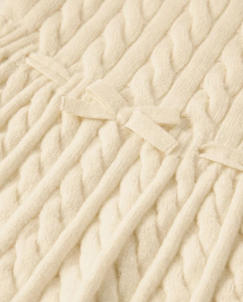 Baby Girls Cable Knit Sweater Dress