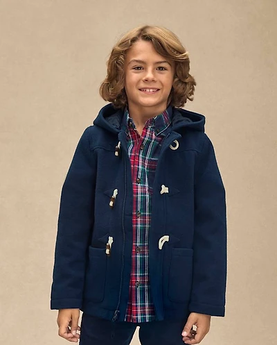 Boys Toggle Dress Coat - Royal Christmas