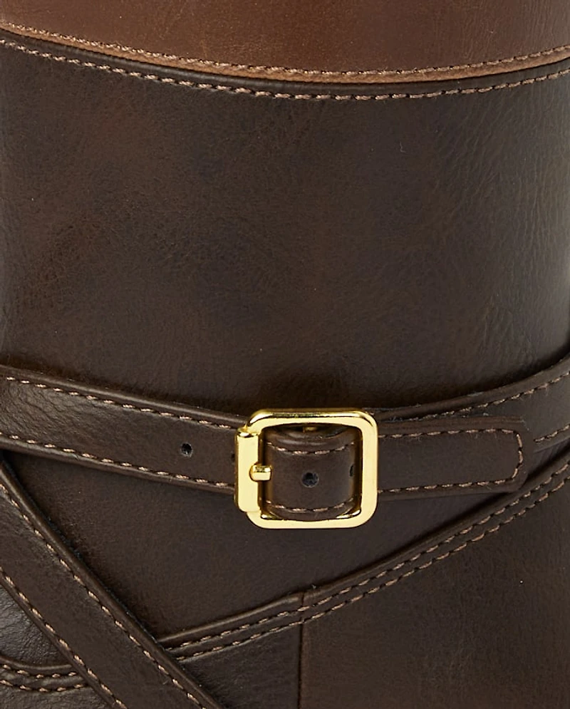 Fille Buckle Bottes hautes - Little Essentials
