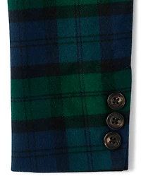Boys Plaid Blazer - All Dressed Up