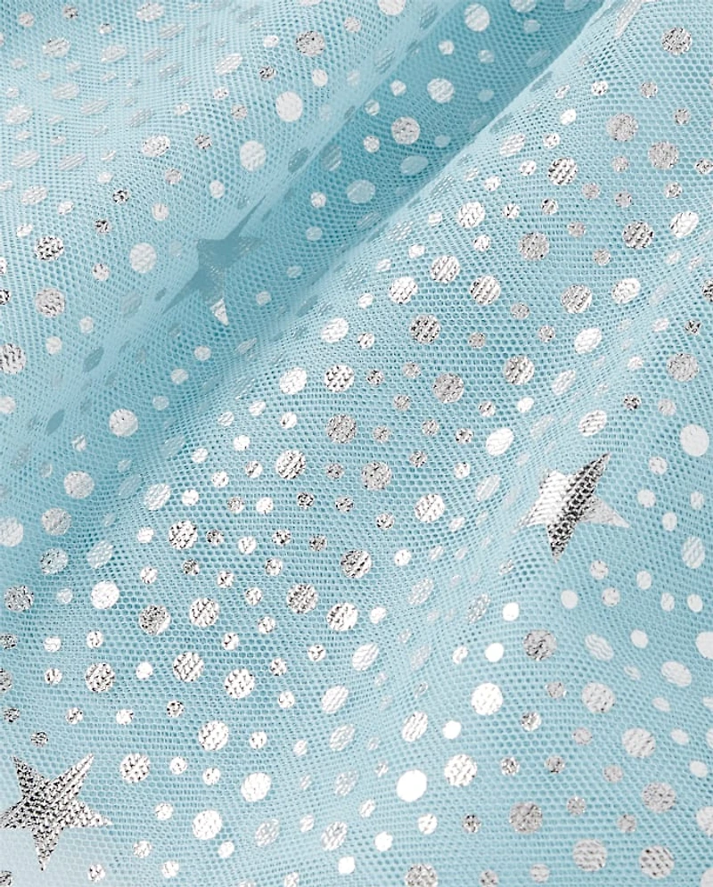 Girls Glitter Star Tutu Dress - Little Snowflake