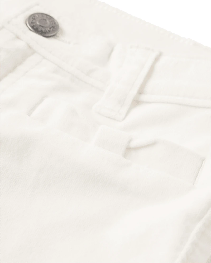 Pantalon Fille Boucle Velours Côtelé - Petit Flocon De Neige