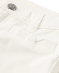 Pantalon Fille Boucle Velours Côtelé - Petit Flocon De Neige