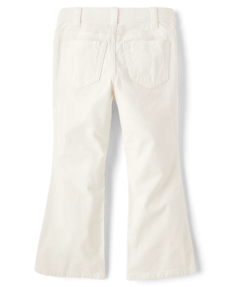 Pantalon Fille Boucle Velours Côtelé - Petit Flocon De Neige