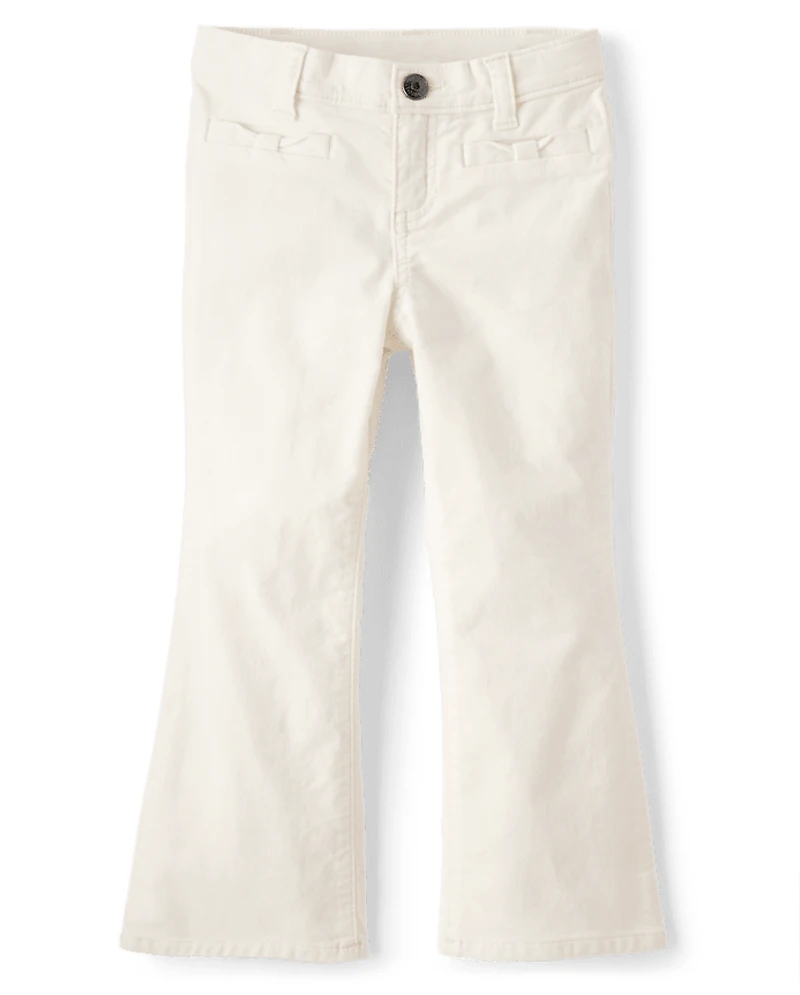 Pantalon Fille Boucle Velours Côtelé - Petit Flocon De Neige