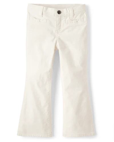 Pantalon Fille Boucle Velours Côtelé - Petit Flocon De Neige