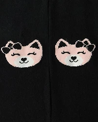 Girls Cat Tights 2-Pack - Lil' Leopard