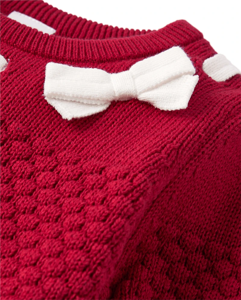 Girls Stitched Sweater - Holiday Express