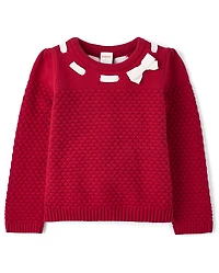 Girls Stitched Sweater - Holiday Express