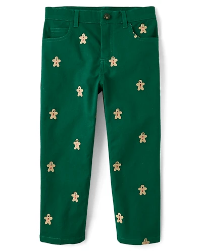 Pantalon en pain d'épice Schiffli pour garçons - Holiday Express