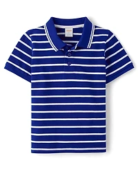Boys Striped Polo - Little Essentials