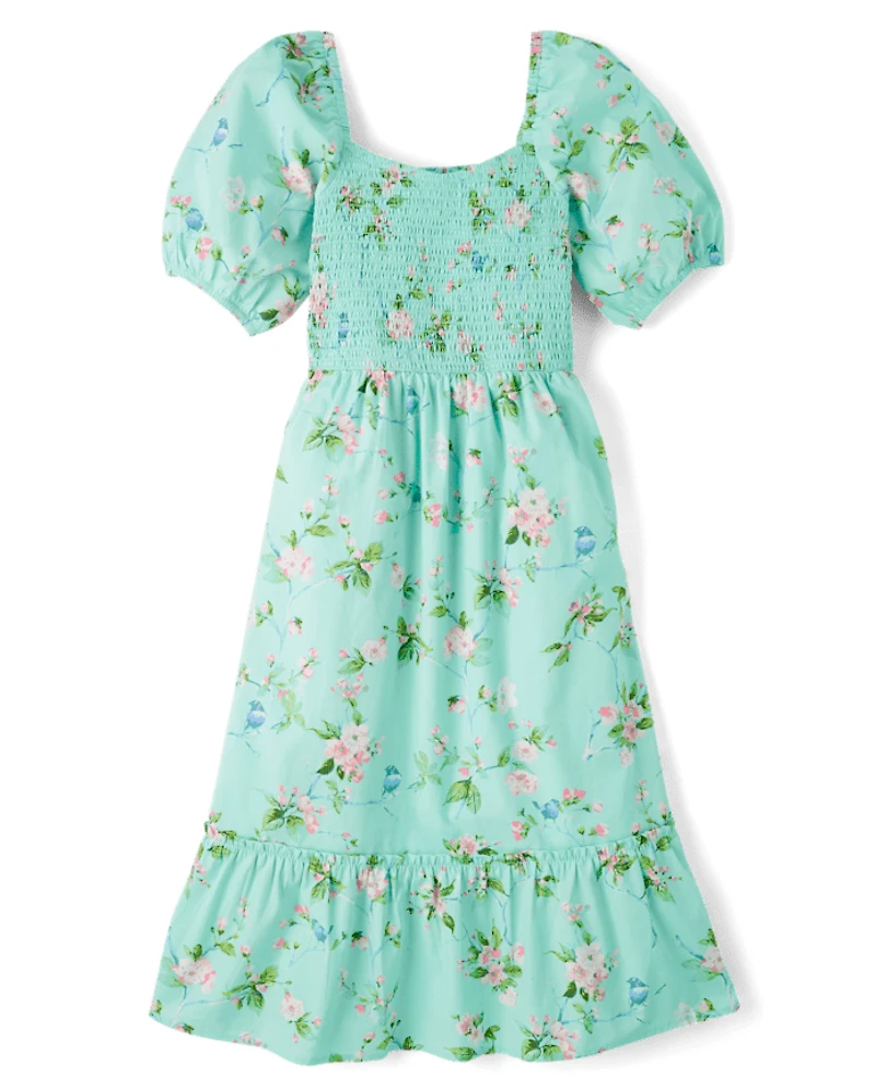 Womens Mommy And Me Floral Tiered Dress - Spring Celebrations