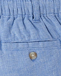 Kids Linen-Blend Pull On Shorts